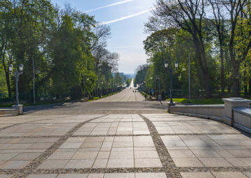 Avenue of the Blessed Virgin Mary? main street in Częstochowa