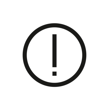 Exclamation point in a circle, icon, vector