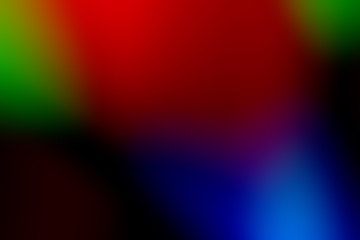 Gradient. Dark background with rhythmic RGB colors.