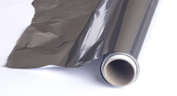 Aluminum foil in a roll