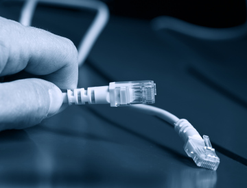 Connecting the Internet with a cable