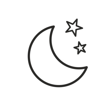 Moon Icon, night