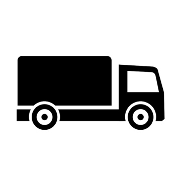 Delivery truck, transport, cargo, free icon