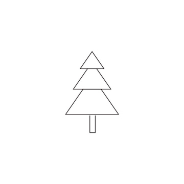 Coniferous tree vector icon