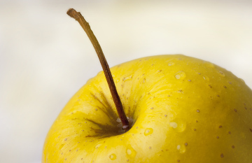 A piece of apple