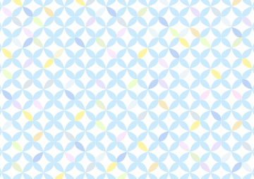 Vector Pattern with petals pattern in different colors