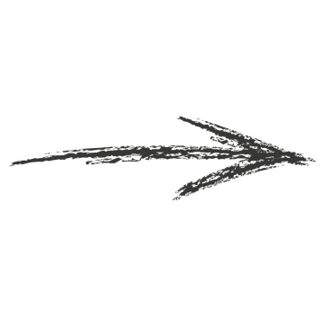 Hand drawn arrow, vector, eps
