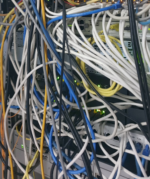 Cables And Links In Server Room
