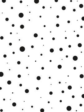 Black polka dots on white background, pattern, vector