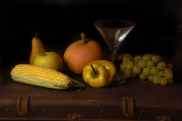 Still-life With Corn and Pepper