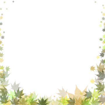 Frame from green leaves with place for text