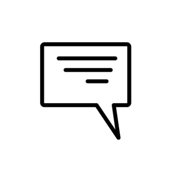 Contact form, speech bubble, dialogue icon