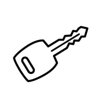 Car key icon, symbol