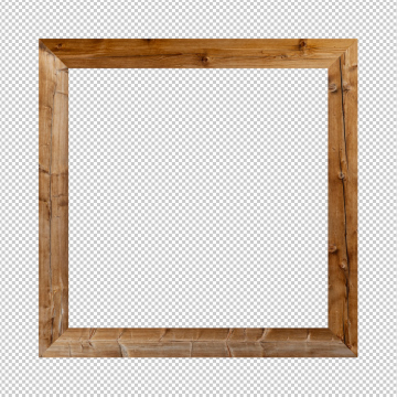 Wooden Frame with Place for Text
