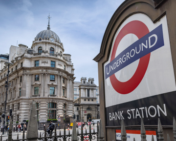 Bank Underground Station in London