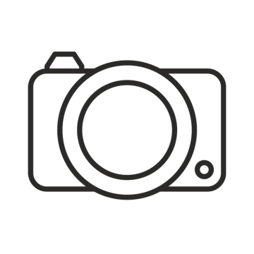 Photo camera icon, vector