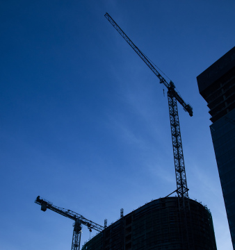 Construction Cranes, construction of skyscrapers