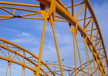 Steel structure of the viaduct