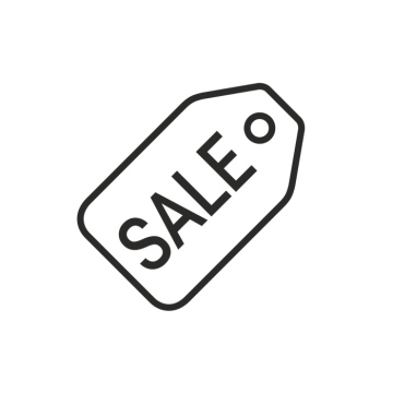 Label with the word SALE