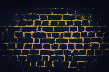 Brick wall texture; yellow joints on navy blue