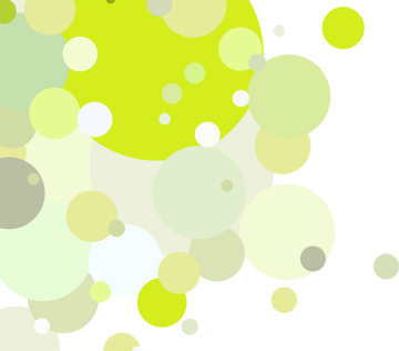 Green Circles and Dots - Vector Background