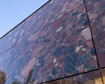 Marble Slabs on the Facade of a Building