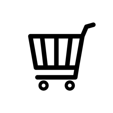 Shopping cart, icon, vector