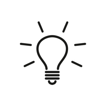 Light bulb, idea free icon