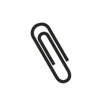 Paper clip, icon, vector