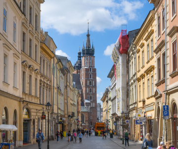 Floriańska Street in Krakow