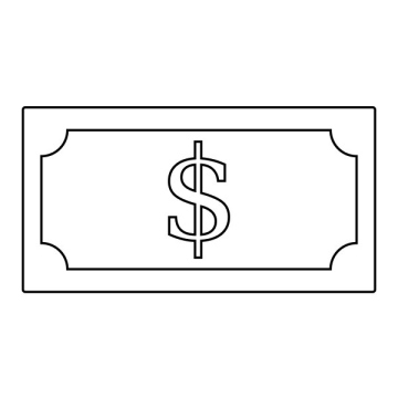Dollar, banknote, free icon