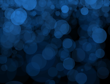 Black background with blue bubbles