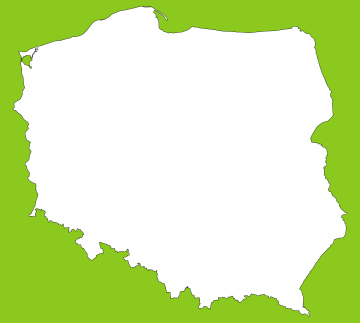 Contour Map of Poland