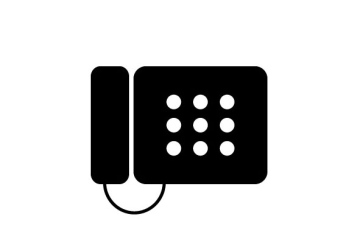 Phone on the wall. Hanging Icon