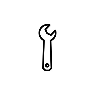 Wrench repair vector icon