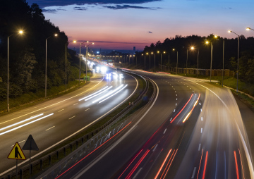 Lights On A Busy Austostrada