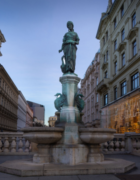 The Goose Girl Fountain in Vienna