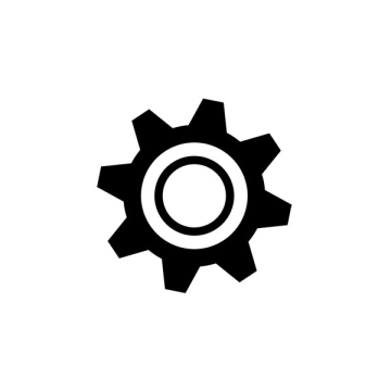 Cogwheel settings, part, icon