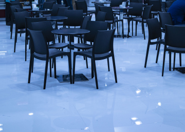 Tables and Chairs in the Meeting Room