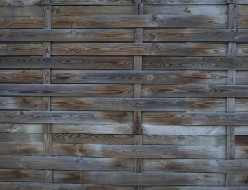 Fused Planks In A Fence
