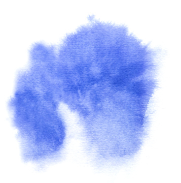 Blue Stains on Wet Paper