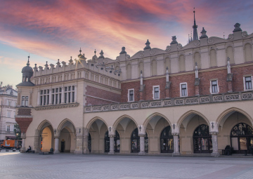 Cloth Hall in Krakow. Old town square