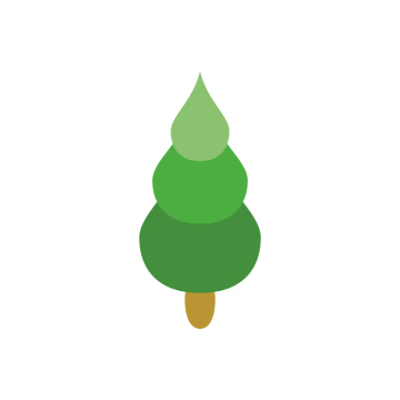 Coniferous tree vector icon