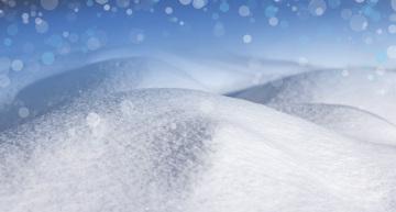 Winter background, snow and space for text
