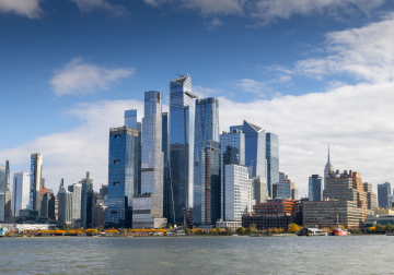 Modern Skyscrapers in Hudson Yards in New York