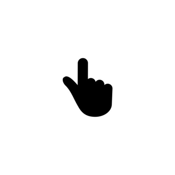 Hand with outstretched finger icon