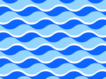Blue Waves, Pattern, Vector