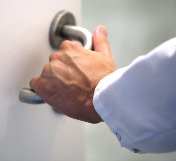 Hand On The Door Handle