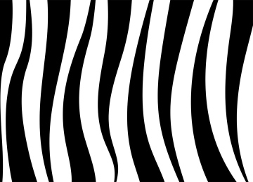 Vertical ribbons, black and white vector pattern