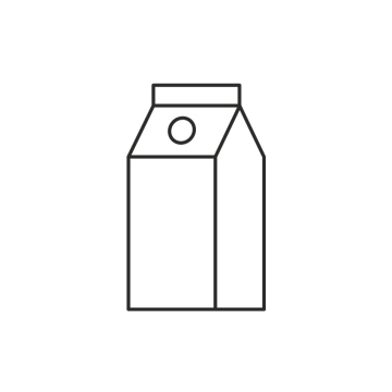 Milk carton, drink, free icon, eps